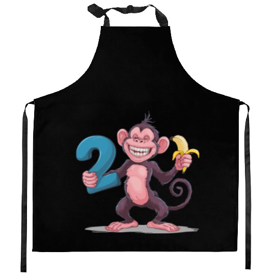 2nd Birthday Monkey Kitchen Aprons