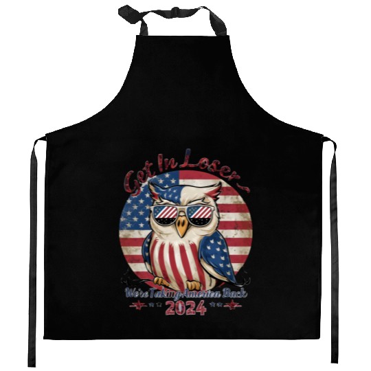 Hilarious Pro-Trump 2024 Kitchen Aprons Safeguard America