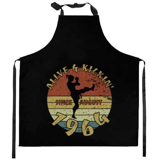 60th birthday Alive and kickin since 08/1964 Kitchen Aprons