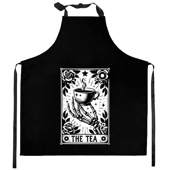 The Tea Tarot Card Kitchen Aprons