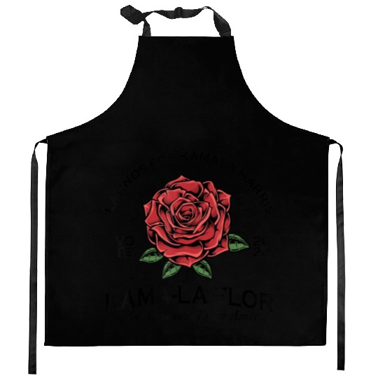 Latinos For Kamala Harris 2024 Vote Kama-la Flor L Kitchen Aprons