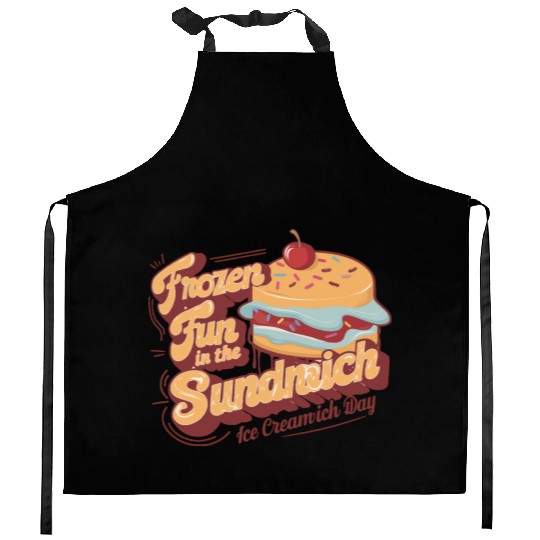 Ice Cream Sandwich Kitchen Aprons