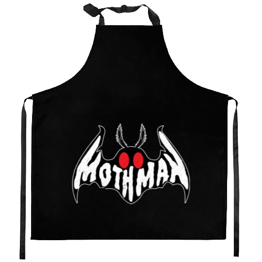 Mothman Monster Creepy Cryptid Kitchen Aprons