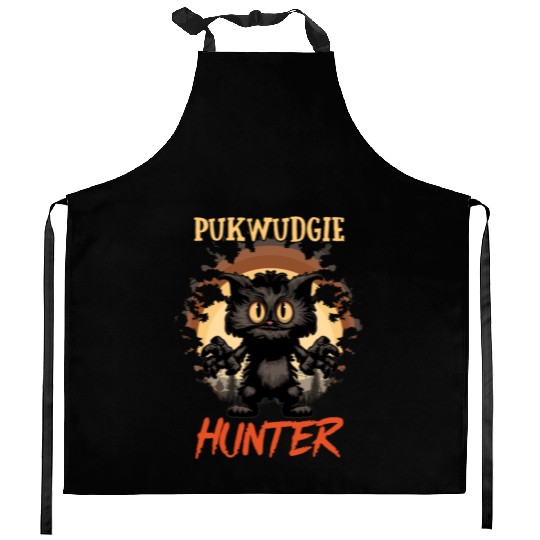 Pukwudgie Hunter Monster Cryptid Kitchen Aprons
