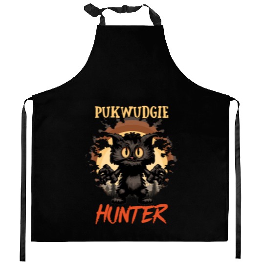 Pukwudgie Hunter Monster Cryptid Kitchen Aprons