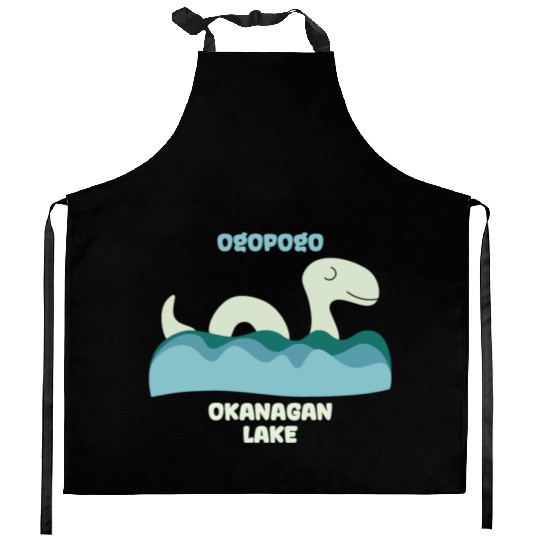 Ogopogo Okanagan Lake Monster Cryptid Kitchen Aprons