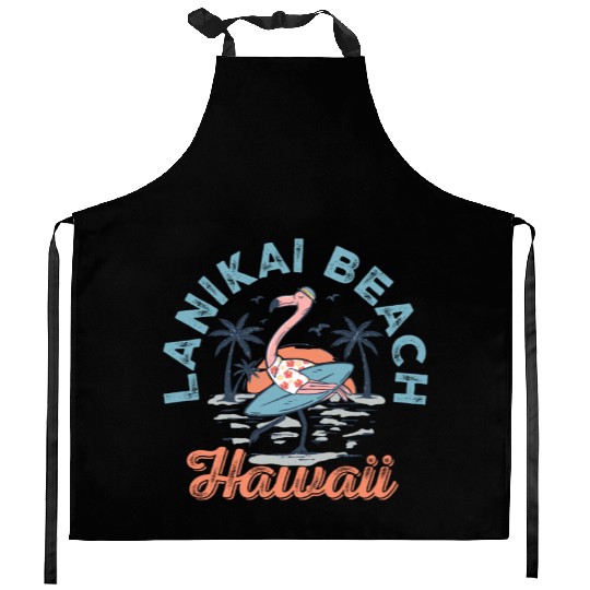 Vintage Beach Flamingo Kitchen Aprons