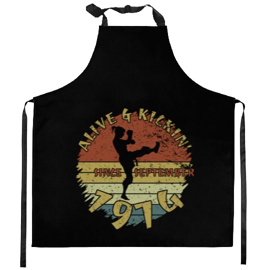 50th birthday Alive and kickin since 09/1974 Kitchen Aprons