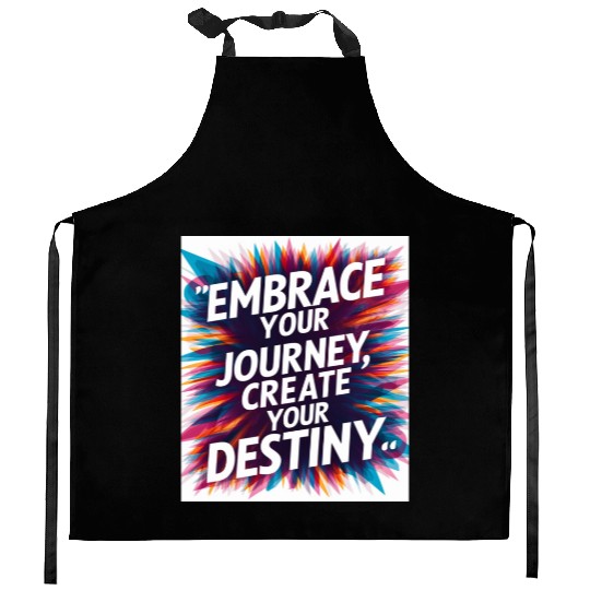 Embrace Your Journey, Create Your Destiny Kitchen Aprons