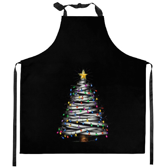 Christmas Light Tree Holiday Kitchen Aprons
