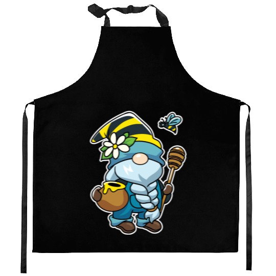 Honey Gnome Bees Beekeeper Kitchen Aprons