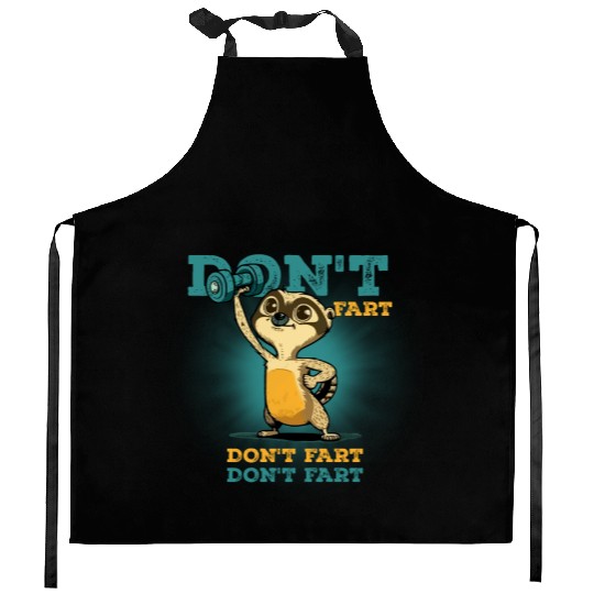 Dont Fart Funny Fitness Gym Workout Kitchen Aprons