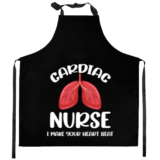 Cardiac Nurse I Make Your Heart Beat Funny Kitchen Aprons