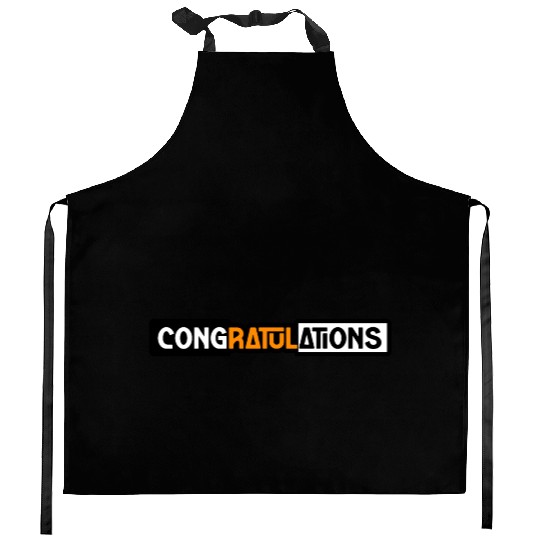 CONGRATULATIONS Kitchen Aprons Kitchen Aprons