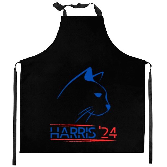 Funny Childless Cat Lady For Quote 2024 kamala Kitchen Aprons