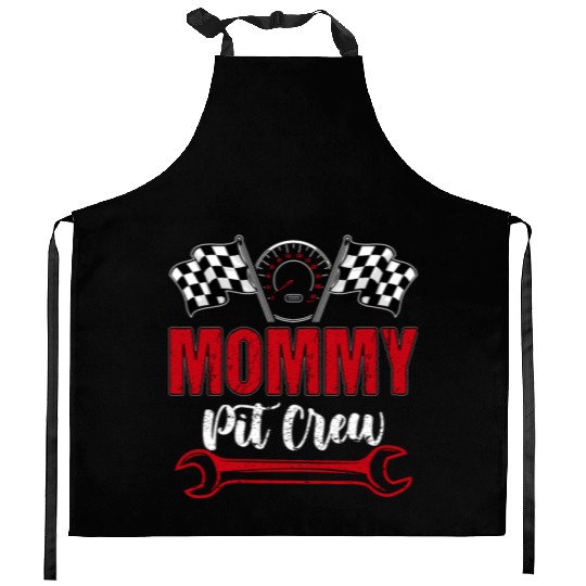 Race Car Birthday Party Family Mommy Pit Crew Kitchen Aprons