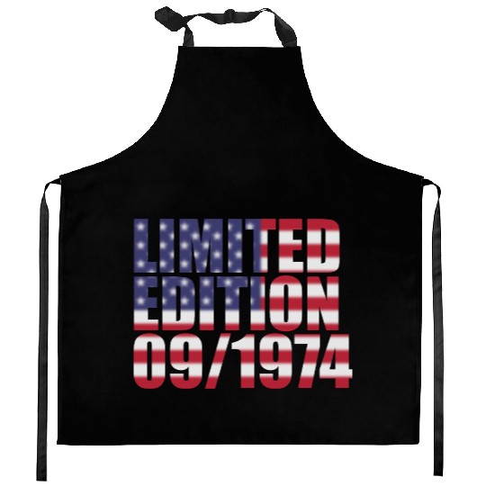 50th birthday Limited Edition USA 09/1974 Kitchen Aprons