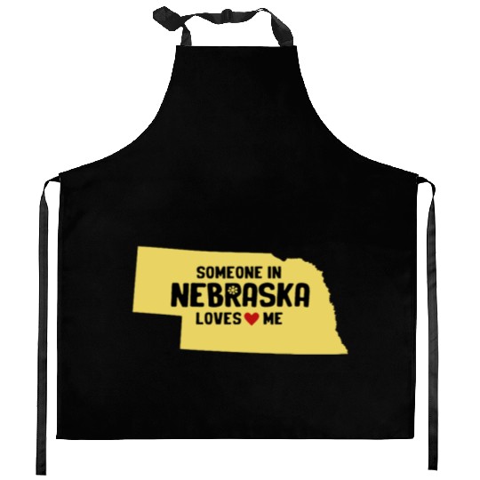 Someone In Nebraska Loves Me Kitchen Aprons