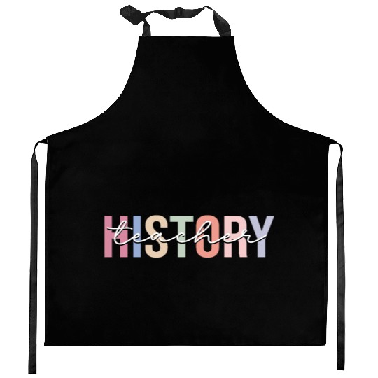 History Teacher School Kitchen Aprons