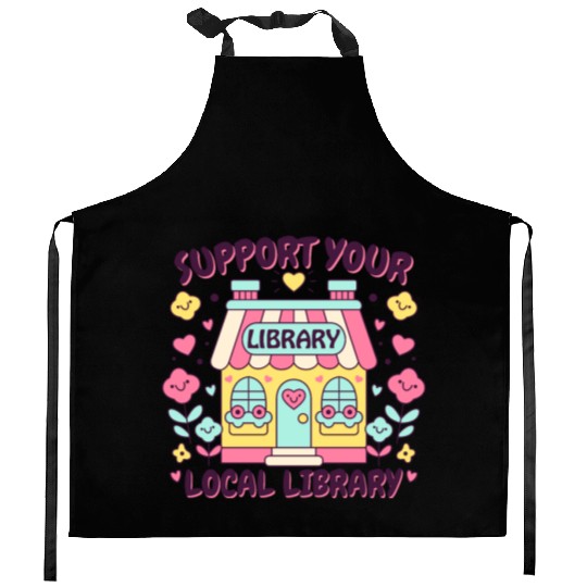 Support Your Local Library Kitchen Aprons