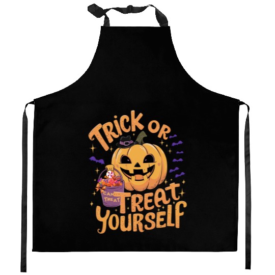 Trick or Treat Yourself Halloween Kitchen Aprons