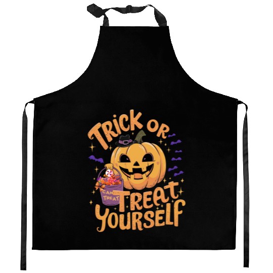 Trick or Treat Yourself Halloween Kitchen Aprons