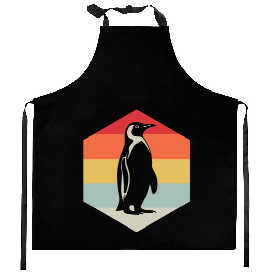 Penguin Animal Zookeeper Kitchen Aprons