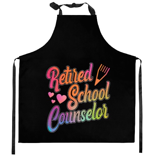 School Counselor Retired Kitchen Aprons