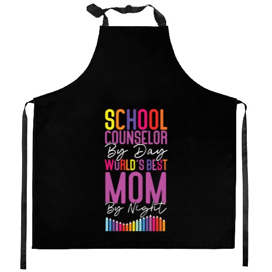 School Counselor Mom School Kitchen Aprons