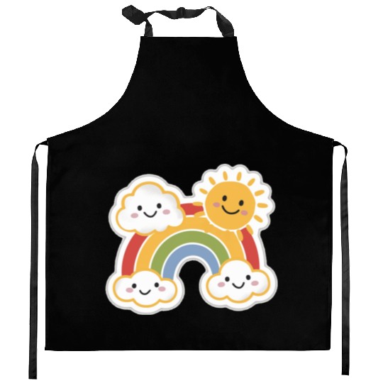Rainbow Bright Kitchen Aprons