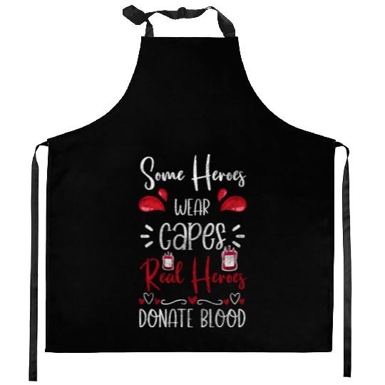 Blood Donor Life Hero Thank You Kitchen Aprons