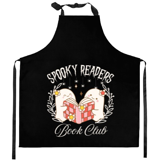 Spooky Readers Book Club -Halloween season Kitchen Aprons