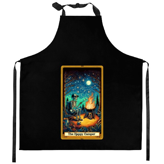 The Happy Camper Tarot Kitchen Aprons