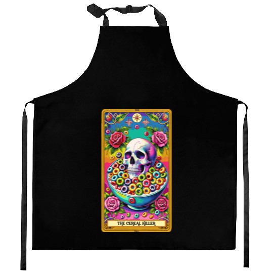 The Cereal Killer Tarot Kitchen Aprons