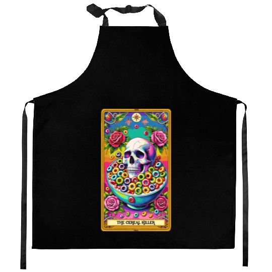 The Cereal Killer Tarot Kitchen Aprons