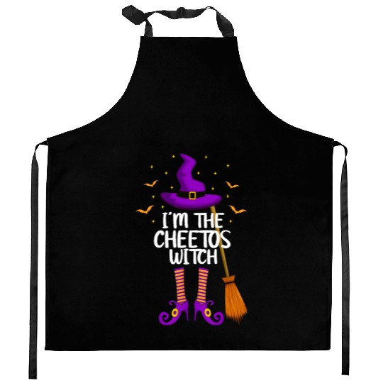 Im The Cheetos Witch Funny Cheetos Halloween Kitchen Aprons