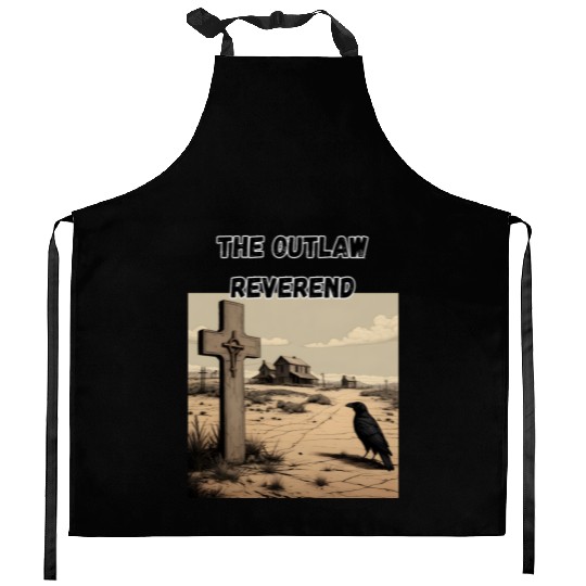 The Outlaw Reverend, Crow And Cross Kitchen Aprons