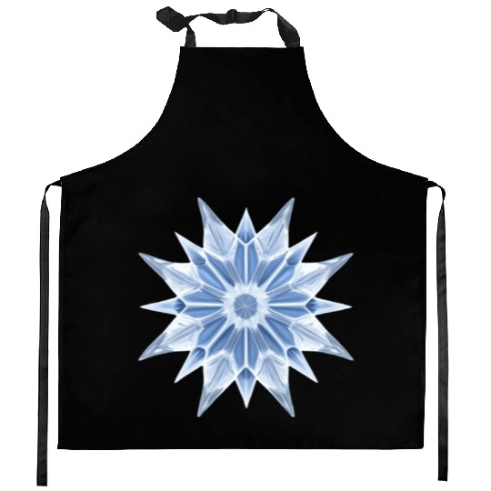 Ice Crystal Kitchen Aprons