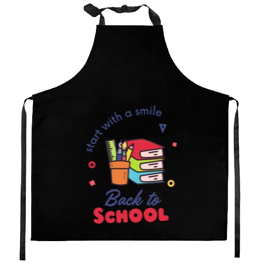 Back to School - Start with a Smile Kitchen Aprons