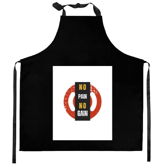 No Pain No Gain Kitchen Aprons