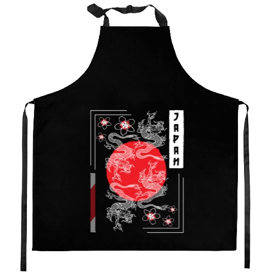 Orient Time Travel Kitchen Aprons