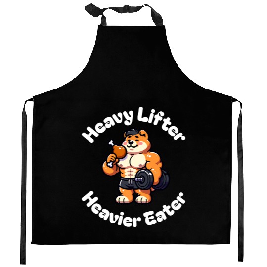 Chow Chow Dog Gym Food Cute Kitchen Aprons