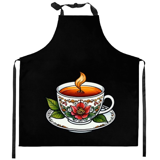 Cup Of Tea Neo Traditional Kitchen Aprons