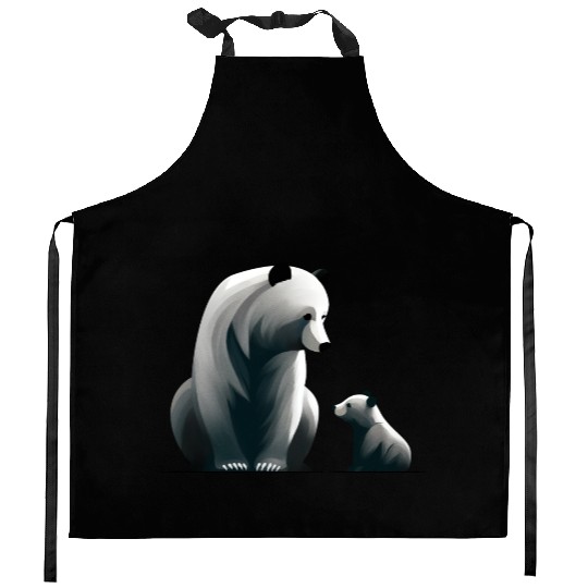 Little Bear Family Kitchen Aprons