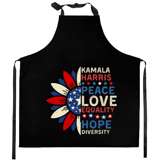 Kamala Harris For President 2024 Kitchen Aprons