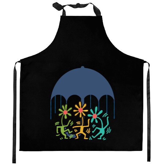 people dance flower Kitchen Aprons