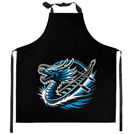 Dragonboat Dragon Boat Racing Dragon Boat Festival Kitchen Aprons