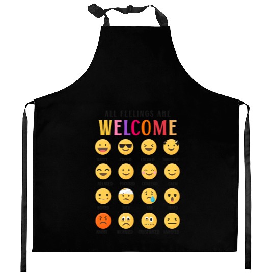 School Counselor All Feelings Are Kitchen Aprons