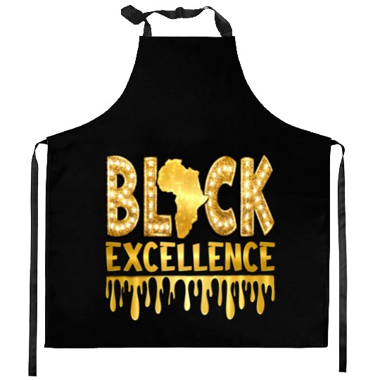 Black Excellence Kitchen Aprons