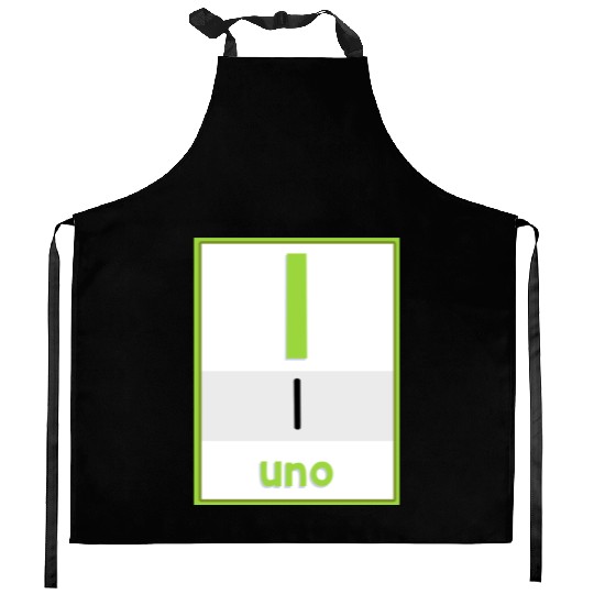 Spanish numbers Uno Kitchen Aprons